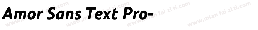 Amor Sans Text Pro字体转换